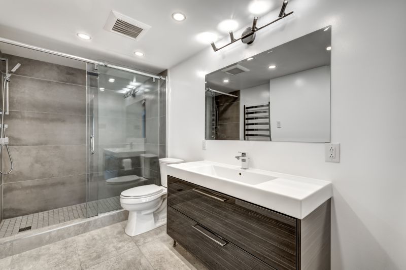 Bathroom with Modern Backsplash